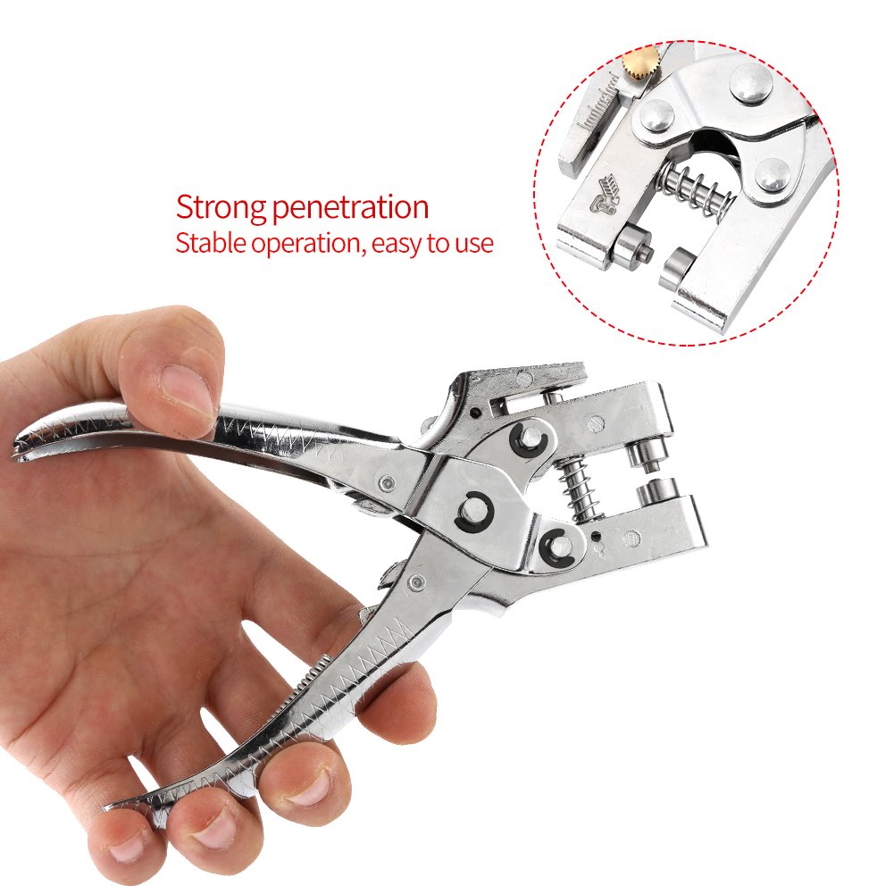 Pinza punzonatrice per occhielli in metallo da 165 mm con 50 occhielli