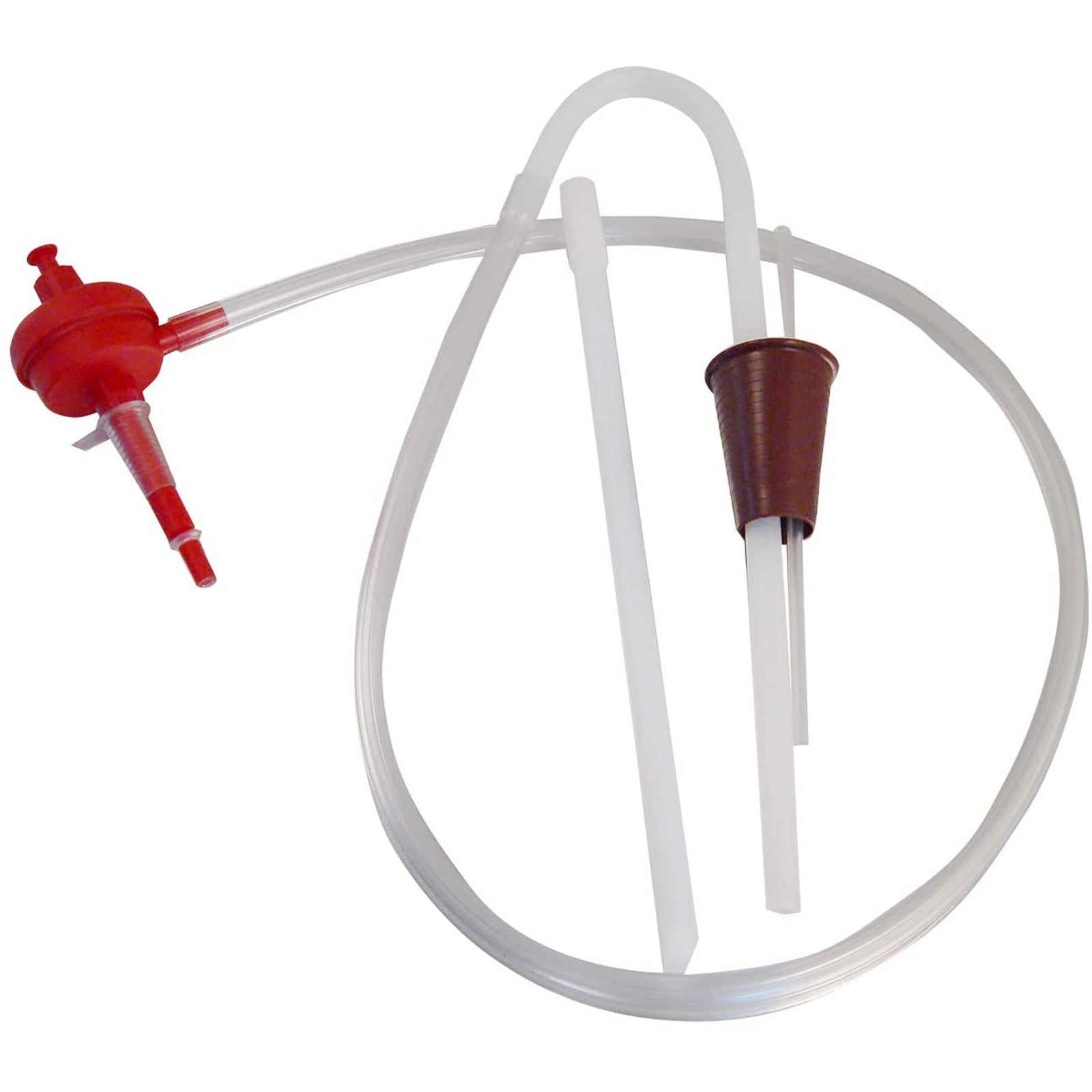 Travasatore a soffio universale con rubinetto automatico per uso alimentare