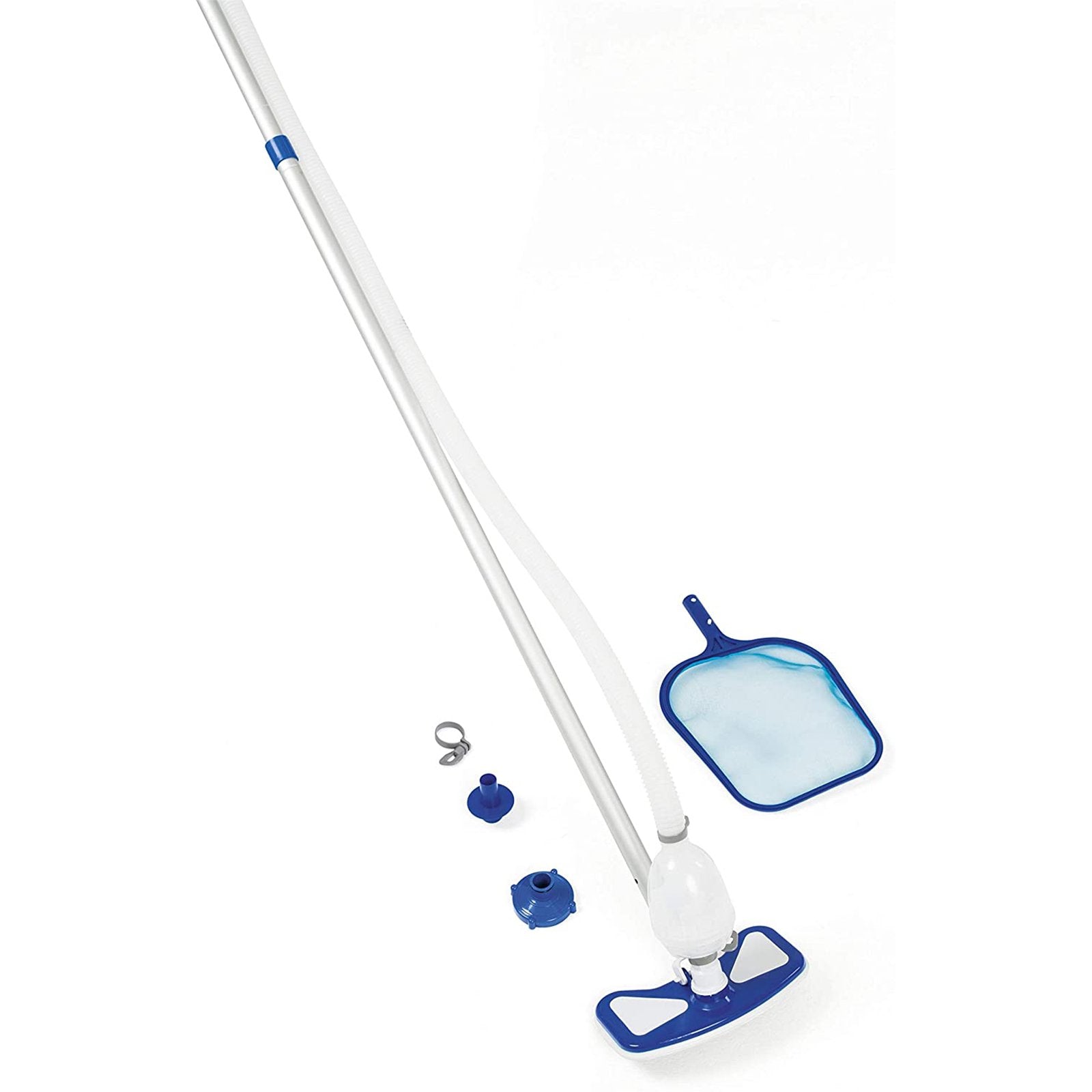 Kit di pulizia per piscina da 279 cm con spazzola aspirafango e retino