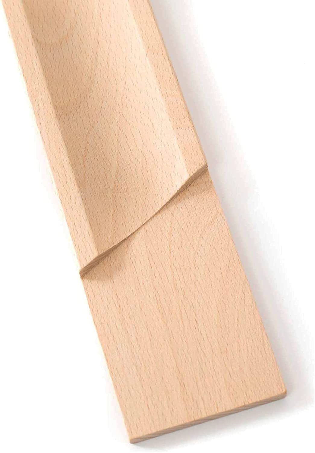 Tagliere per salame in legno di faggio alimentare 37 x 5 cm