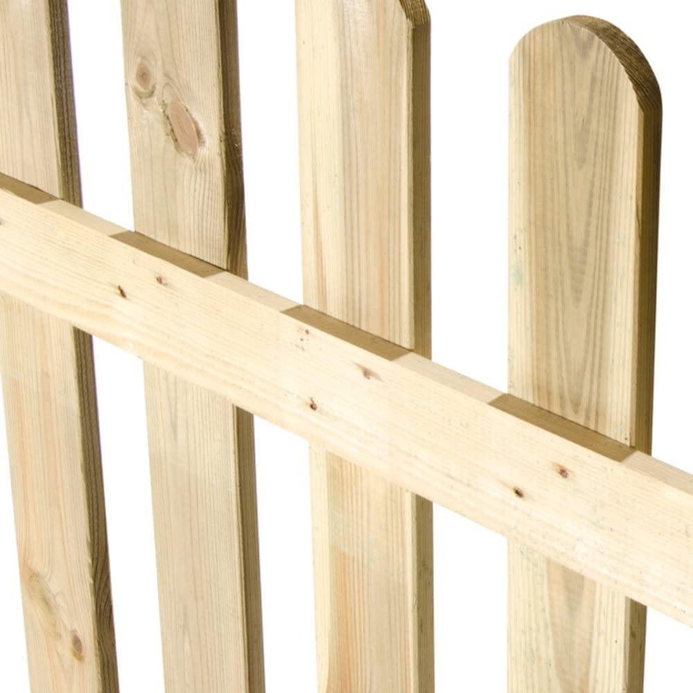 Staccionata "Lasa" in legno di pino naturale per recinzioni giardino e terrazzo