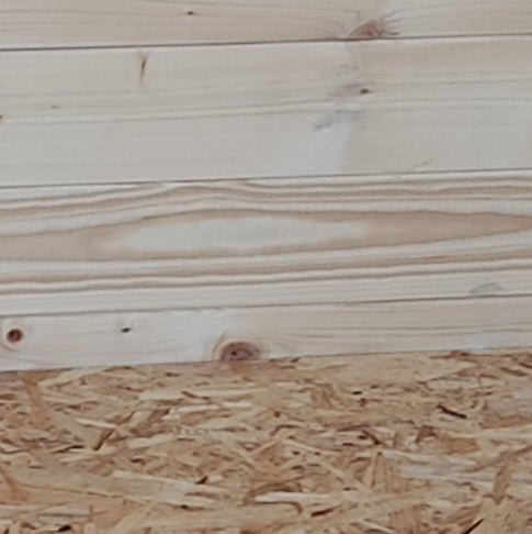 Casetta in legno con porta finestrata deposito da giardino monofalda "Made in Italy"