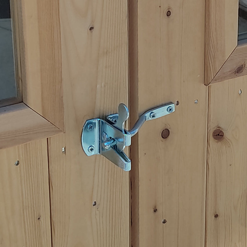 Casetta in legno con porta deposito da giardino per attrezzi "Made in Italy" 146 x 130 x h 185 cm