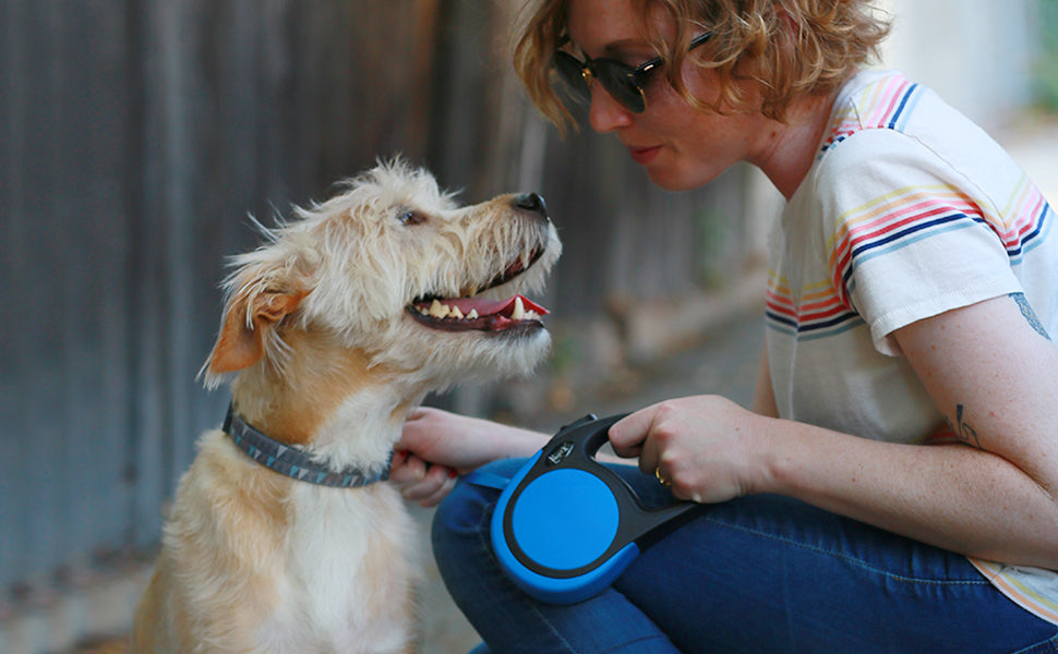 Guinzaglio per cane allungabile per cani di piccola e media taglia 5 mt
