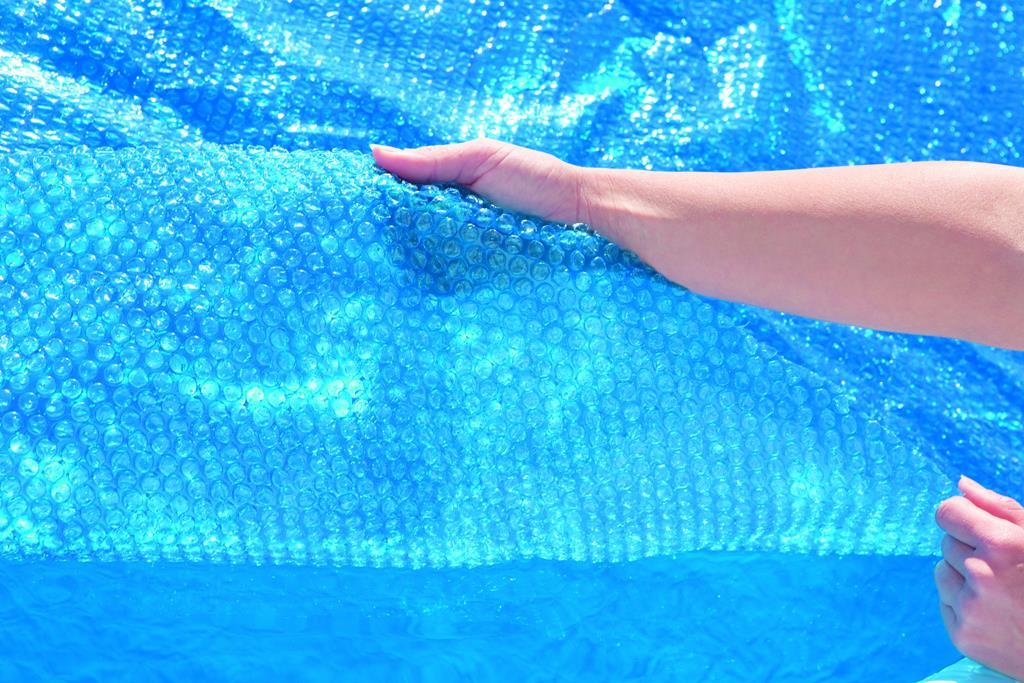 Telo galleggiante solare copertura termica per piscina tonda Ø 305 cm