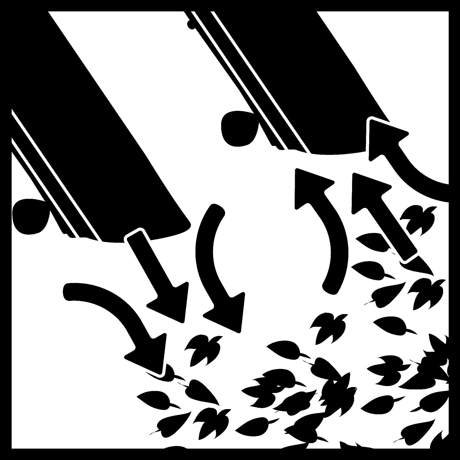 Aspiratore soffiatore per foglie a batteria GE-CL 36 Li con impugnatura ergonomica e ruote