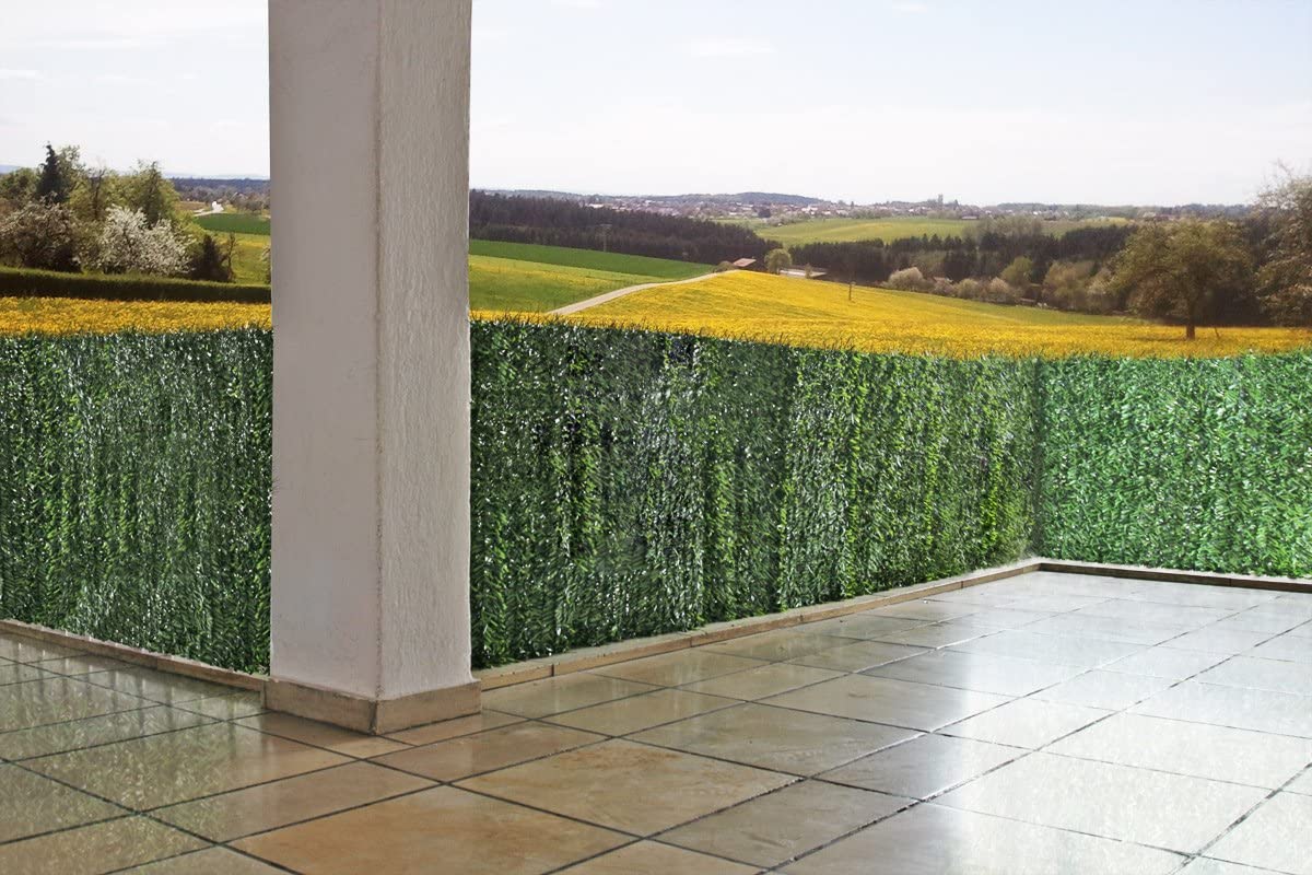 Siepe artificiale anticaduta ultra coprente per balcone e recinzione