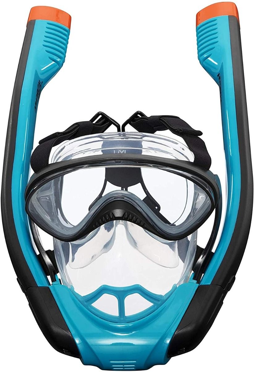 Maschera con boccaglio hydro-pro flowtech per immersioni e snorkeling da adulti