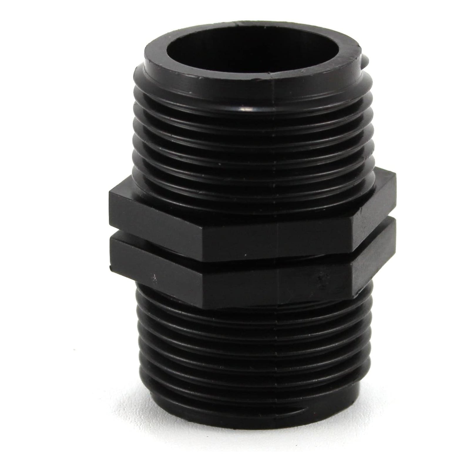 Nipplo filettato in polipropilene PN10 per irrigazione e giardinaggio