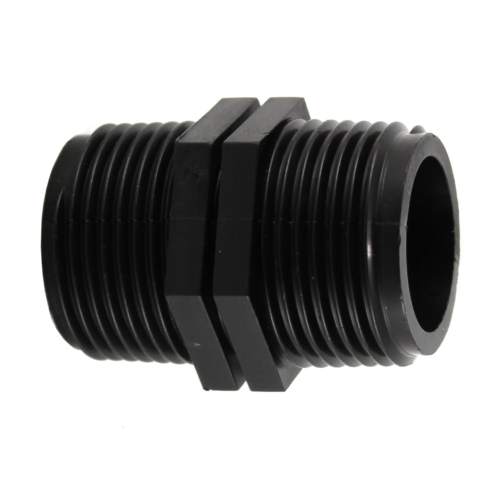 Nipplo filettato in polipropilene PN10 per irrigazione e giardinaggio