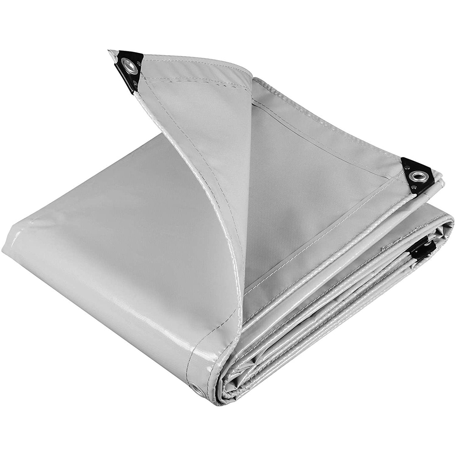 Telo occhiellato impermeabile in polietilene Grigio da campeggio 180 gr