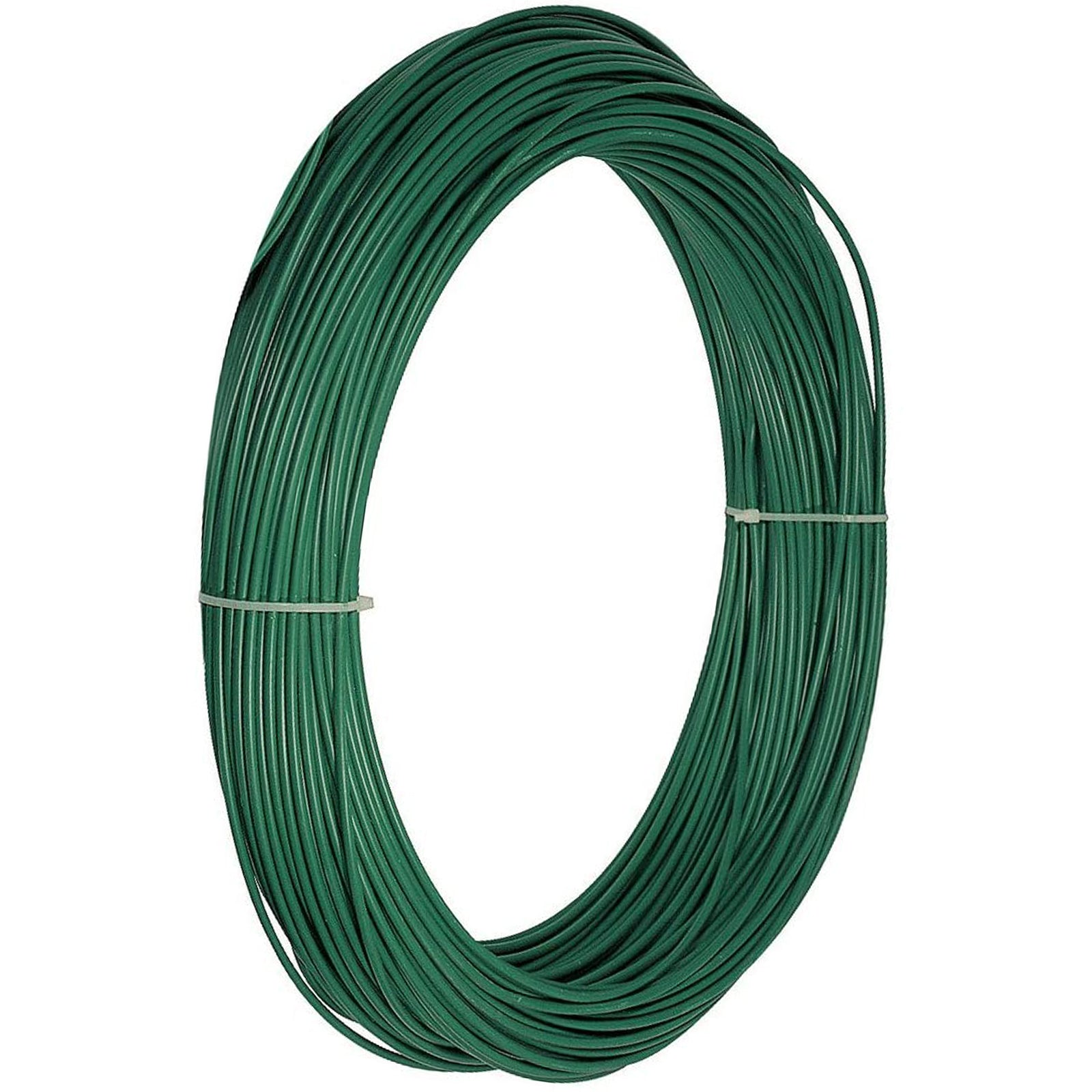Filo in acciaio plastificato Verde per recinzione metallica, rotolo da 25 kg N.16