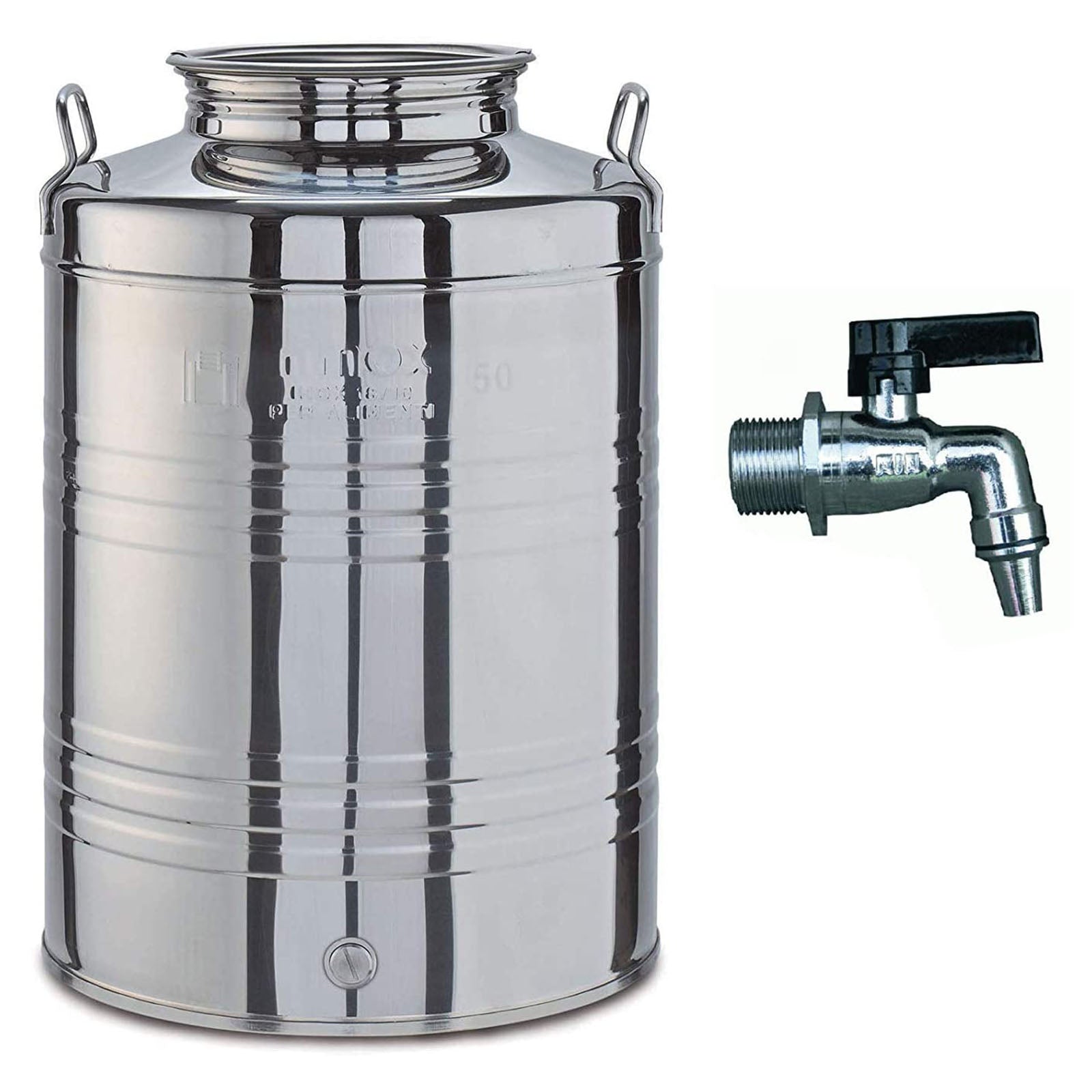 Contenitore in acciaio inox AISI 304 "Made in Italy" per olio d'oliva