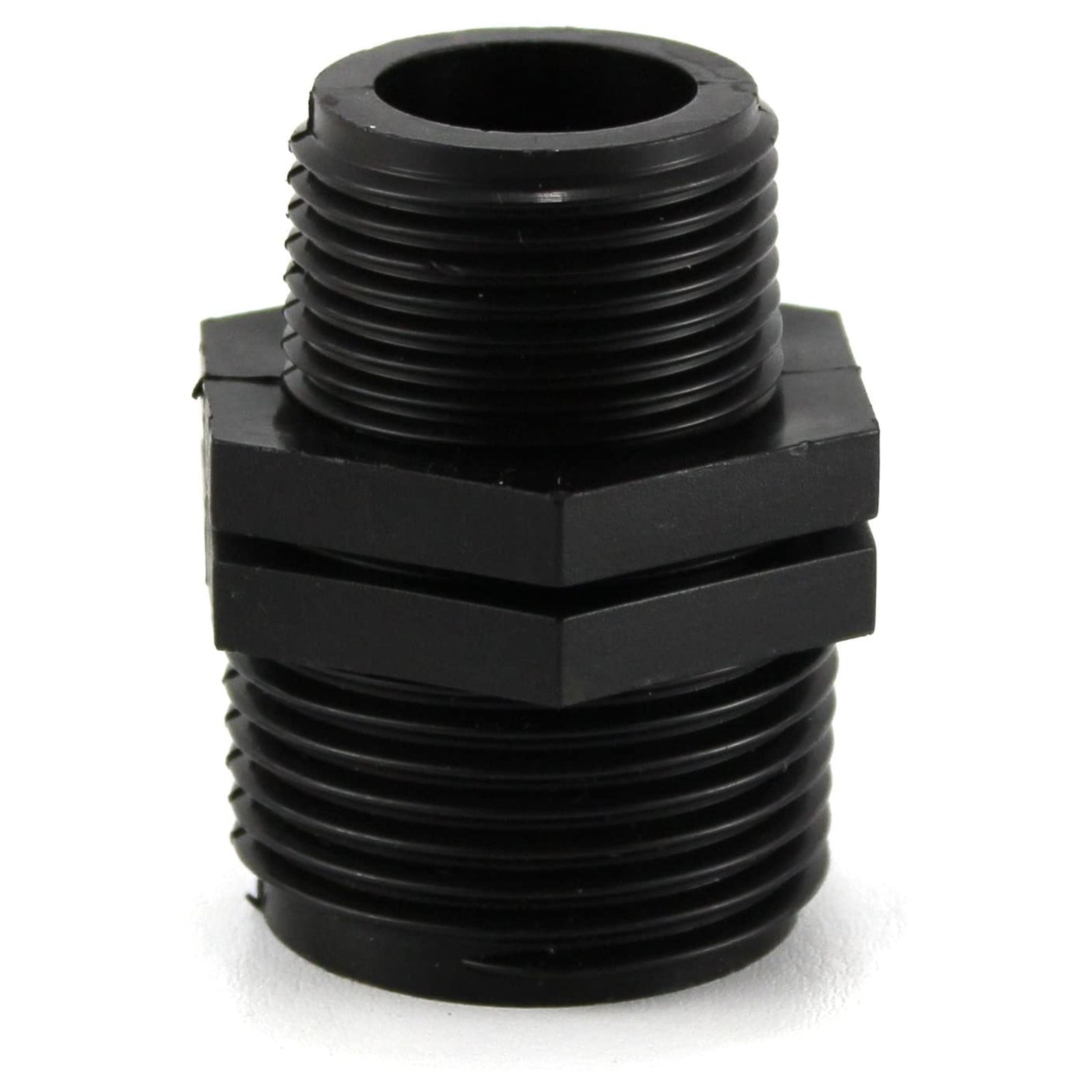 Nipplo ridotto filettato in polipropilene PN10 per irrigazione e giardinaggio