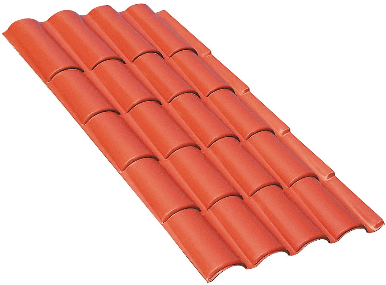 Lastra di copertura termoplastiche "life" 103 x 208 cm colorazione rosso Mattone