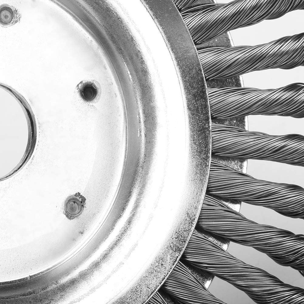 Spazzola per decespugliatore disco da diserbo in acciaio zincato, rimuovi erbacce, muschio e rovi