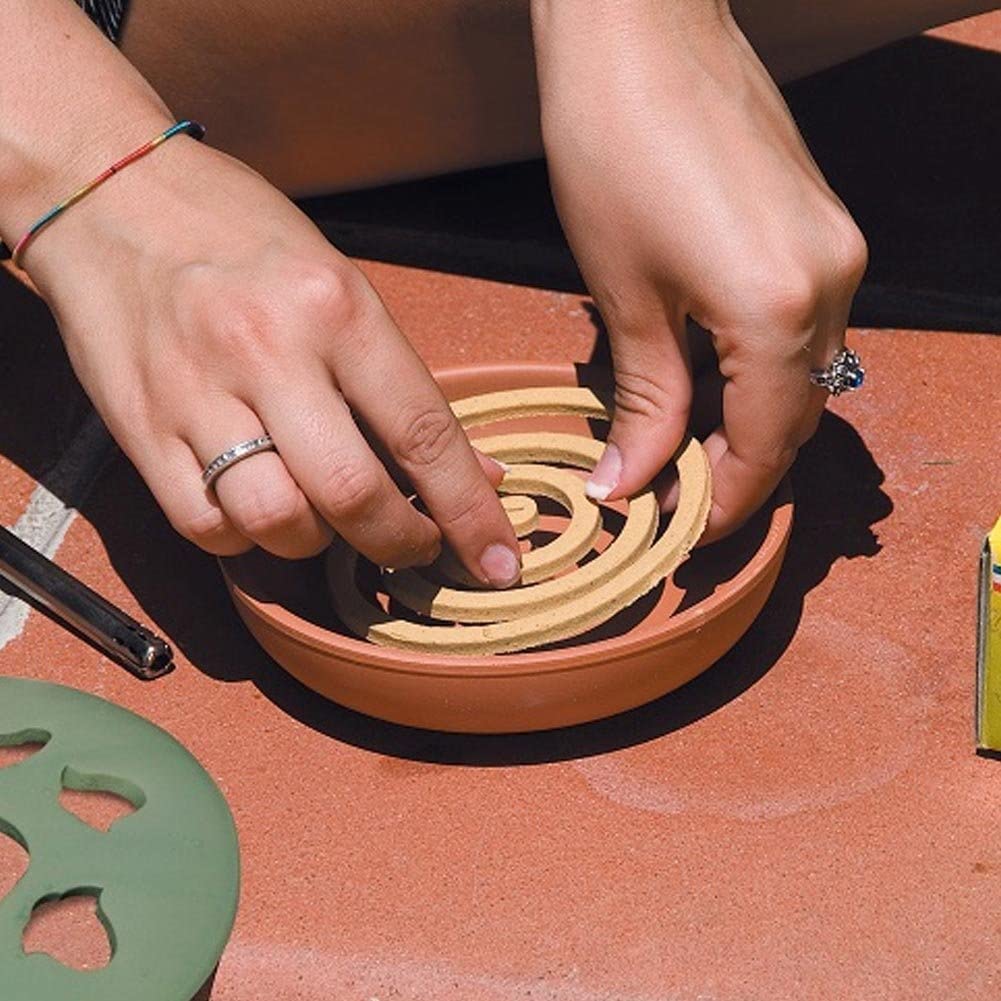 Spirali per diffusore in Coccio "Vulcano" porta Zampirone antizanzare 10 pezzi