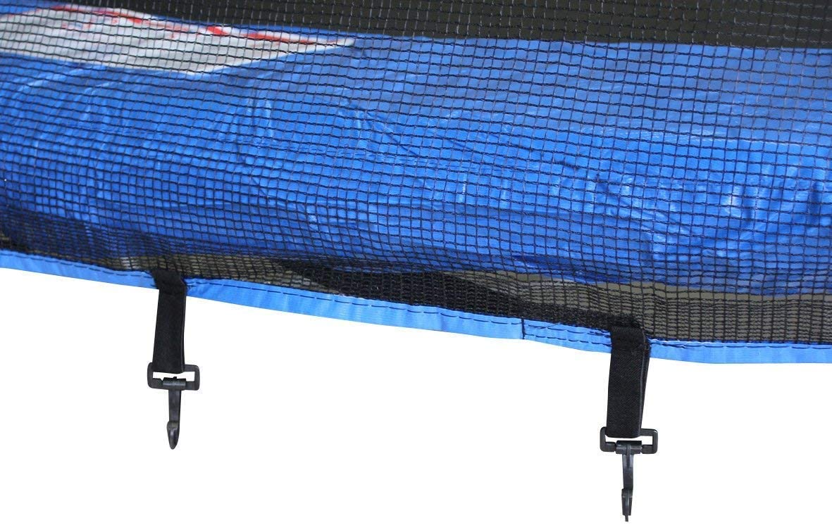 Trampolino elastico con rete di protezione per bambini ed adulti gioco da giardino e veranda