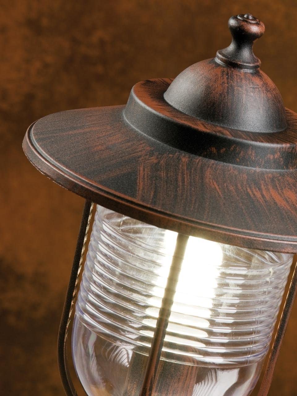 Lanterna da parete "Porto" lampada da esterno in alluminio Corten 60 w