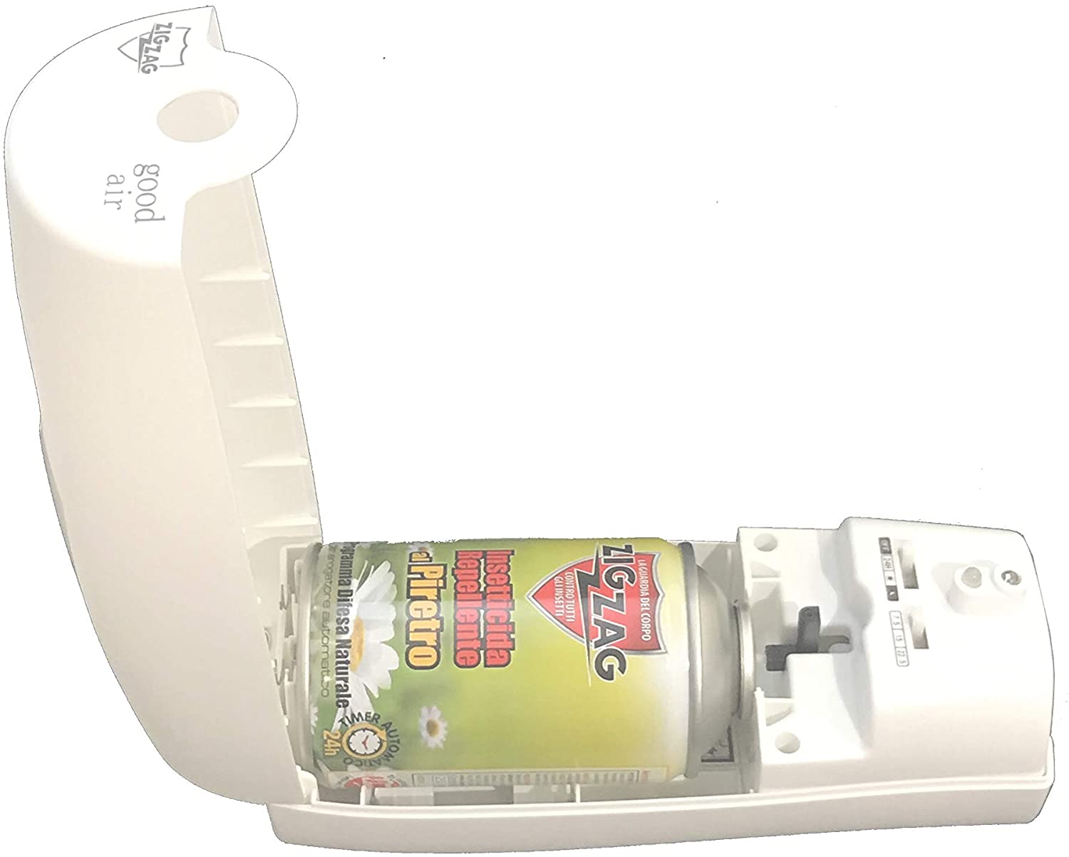 Erogatore automatico per bombolette spray "Liberatore" a batteria