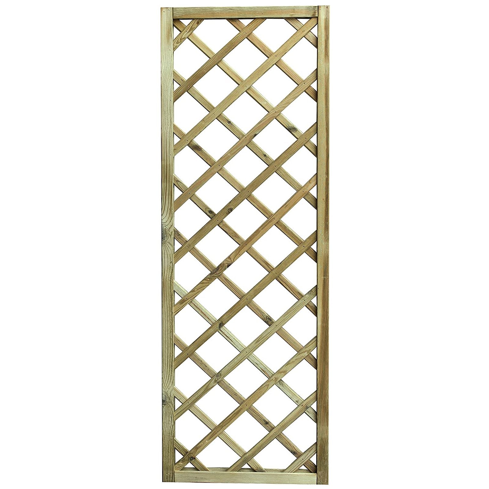 Pannello grigliato "Lasa" rettangolare in legno di pino naturale per recinzioni giardino e terrazzo