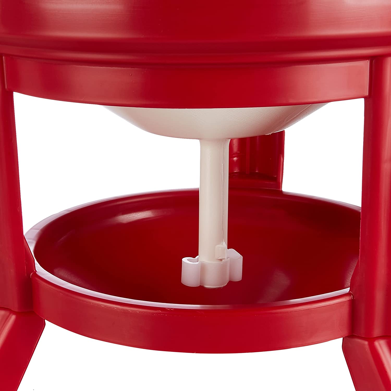 Abbeveratoio per polli a serbatoio in plastica con piedi da terra 30 lt