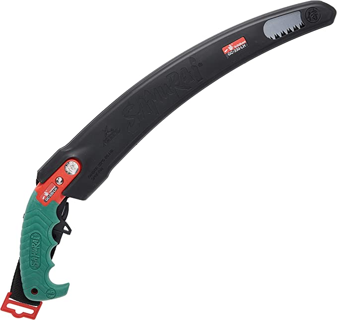 Segaccio Samurai per potatura a lama curva con fodero in plastica