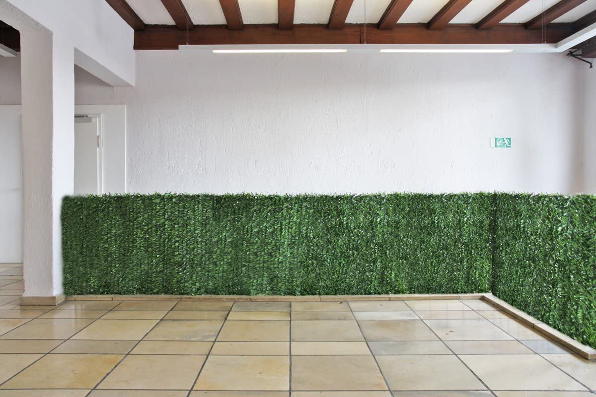 Siepe artificiale anticaduta ultra coprente per balcone e recinzione