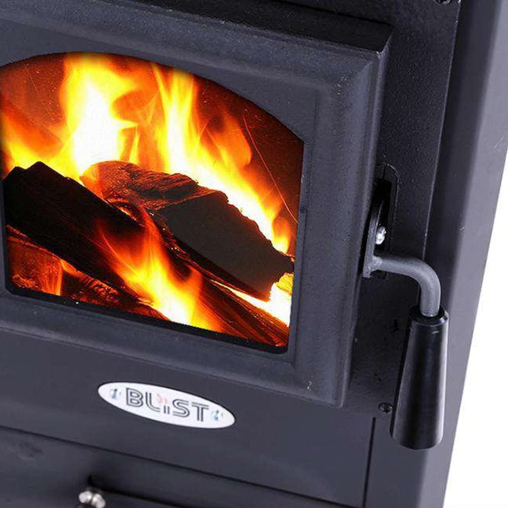 Stufa a legna "Karma" 7 kW in acciaio verniciato caminetto h 89 cm