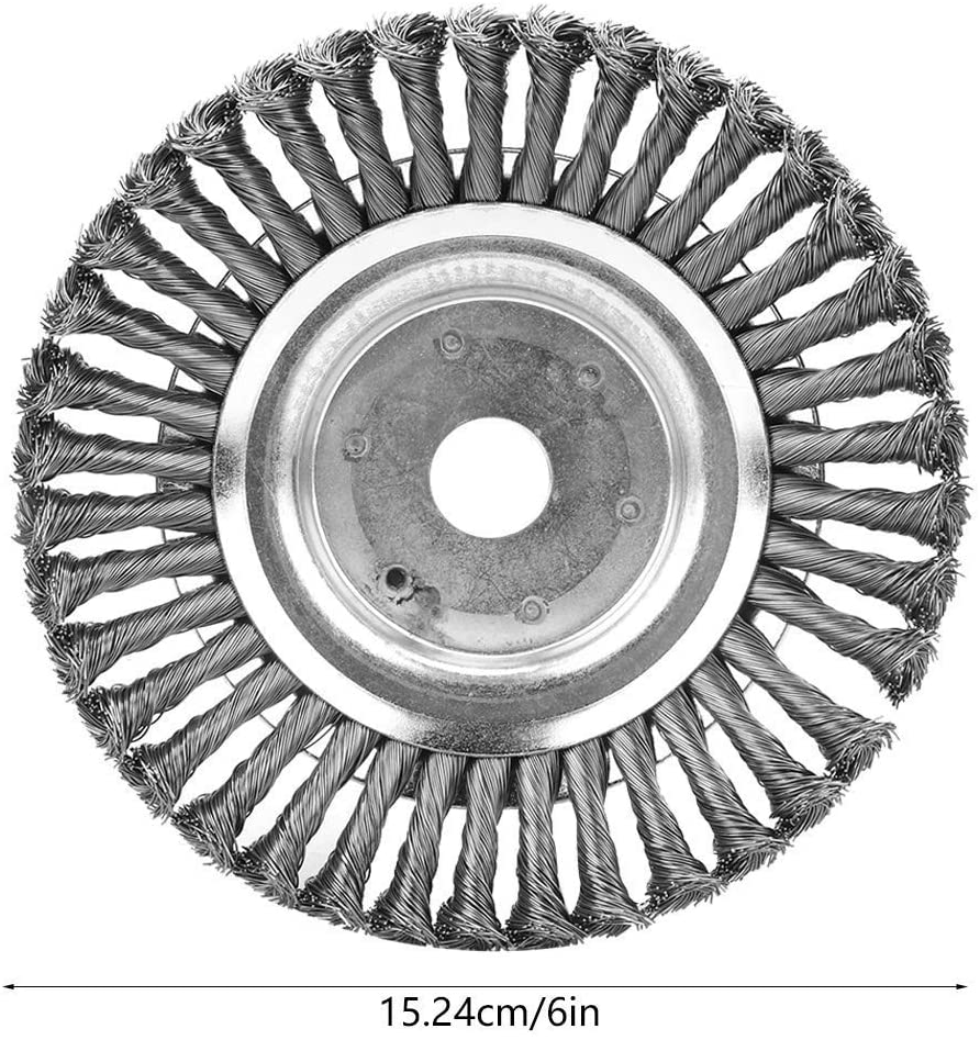Spazzola per decespugliatore disco da diserbo in acciaio zincato, rimuovi erbacce, muschio e rovi