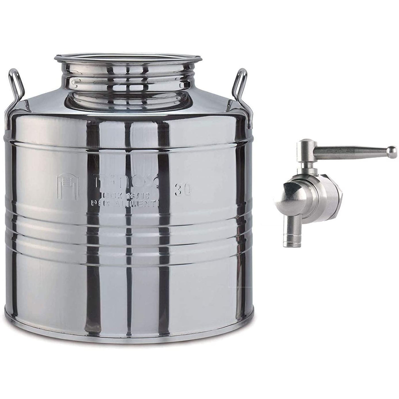 Contenitore in acciaio inox AISI 304 "Made in Italy" per olio d'oliva