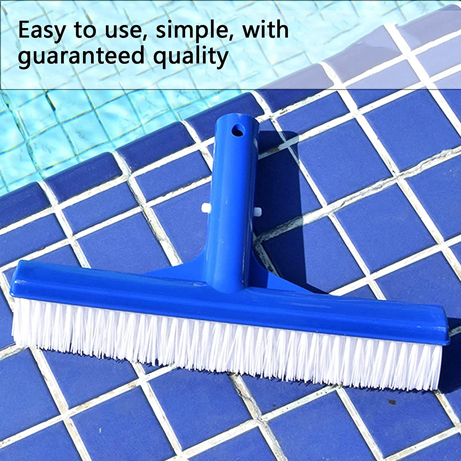 Spazzola in nylon per pulizia fondo e parete piscina in PVC da 25 cm