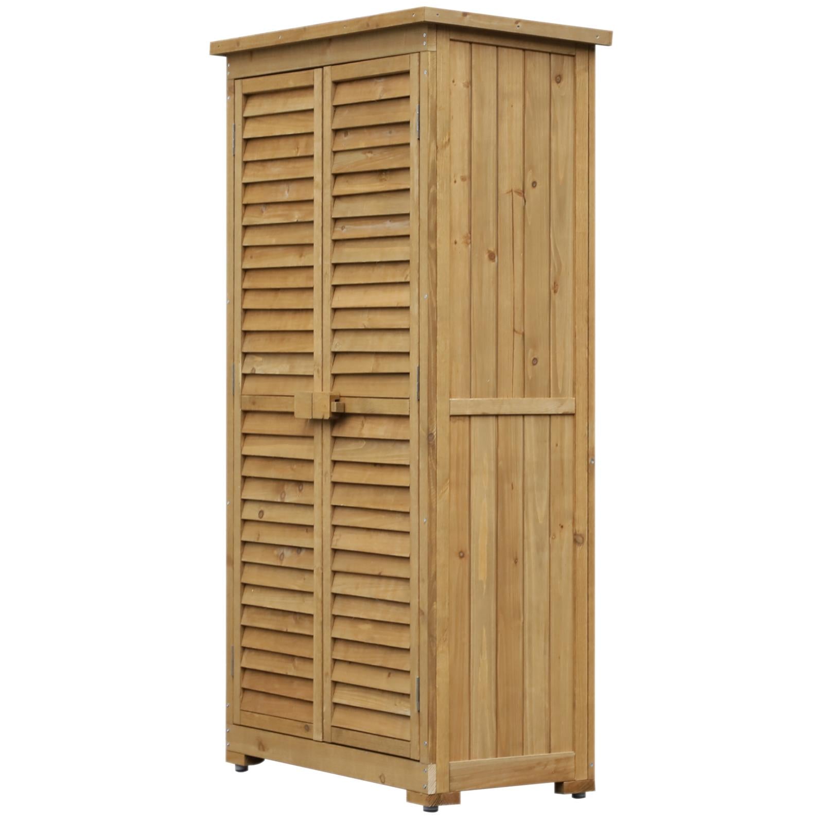 Capanno per attrezzi ed utensili da giardino con 4 scompartimenti in legno di Abete "Made in Italy"