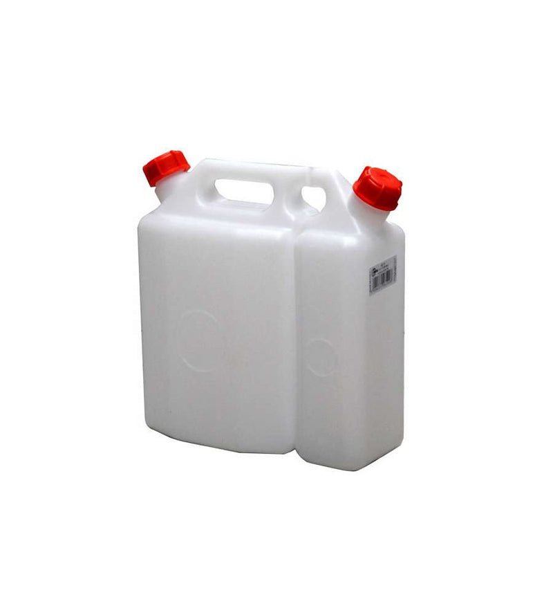 Tanica alimentare doppio uso olio, e benzina in PVC 1,5 + 3,5 lt