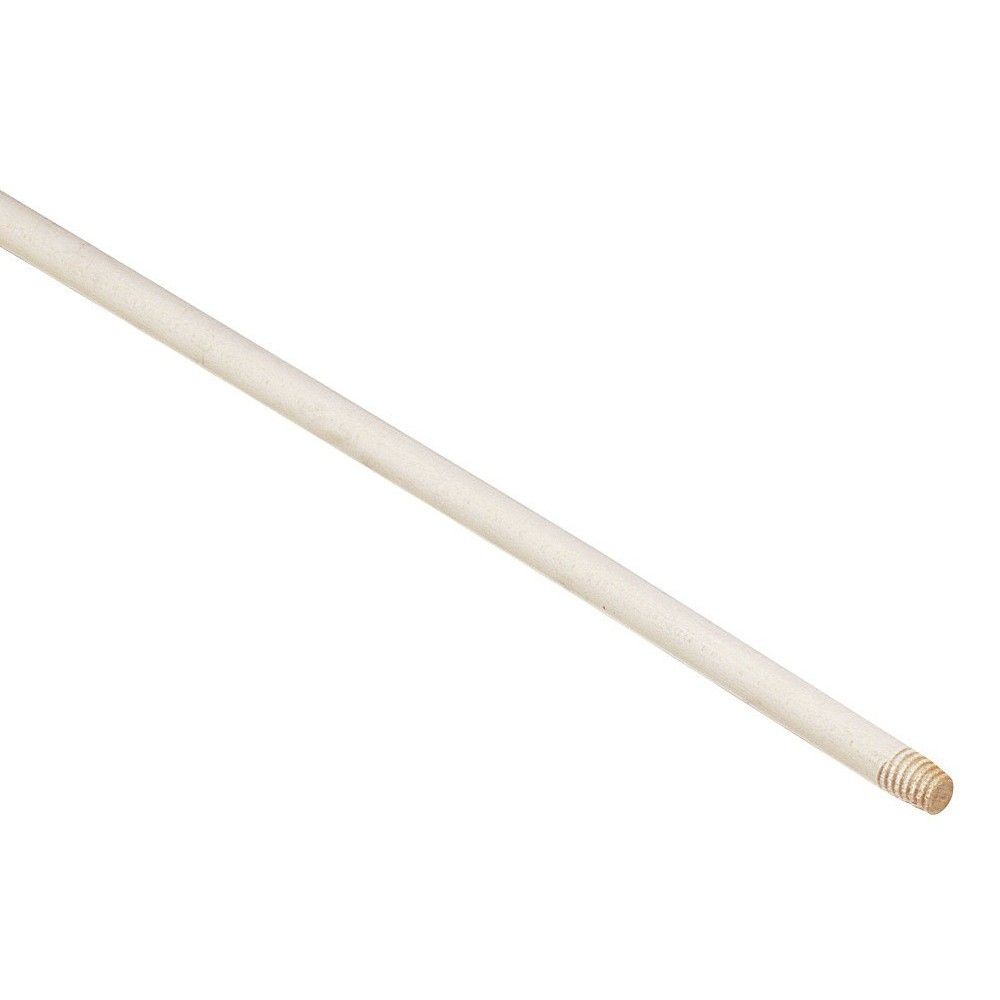 Manico in legno filettato per scopa universale lunghezza 130cm confezione da 50 pz
