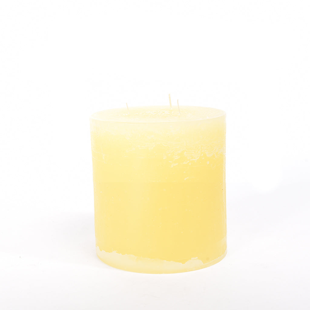 Candela profumata bianca "Pillar Rustic" Ø15 cm x h 15 cm per ambienti