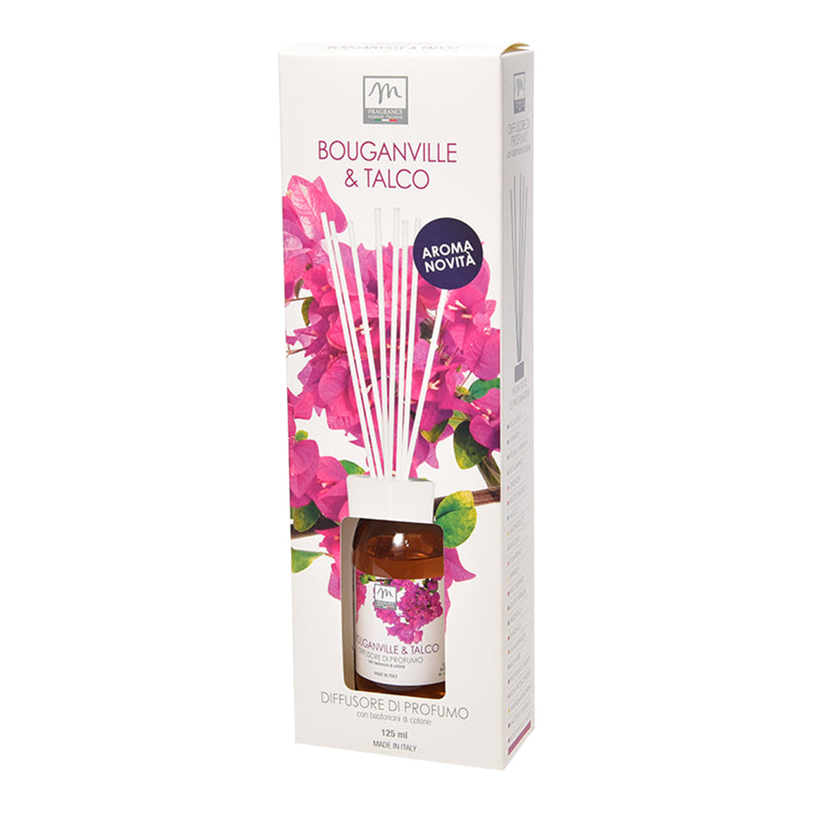 Diffusore di essenza con bacchette in cotone boccette da 125 mL per profumazione ambiente