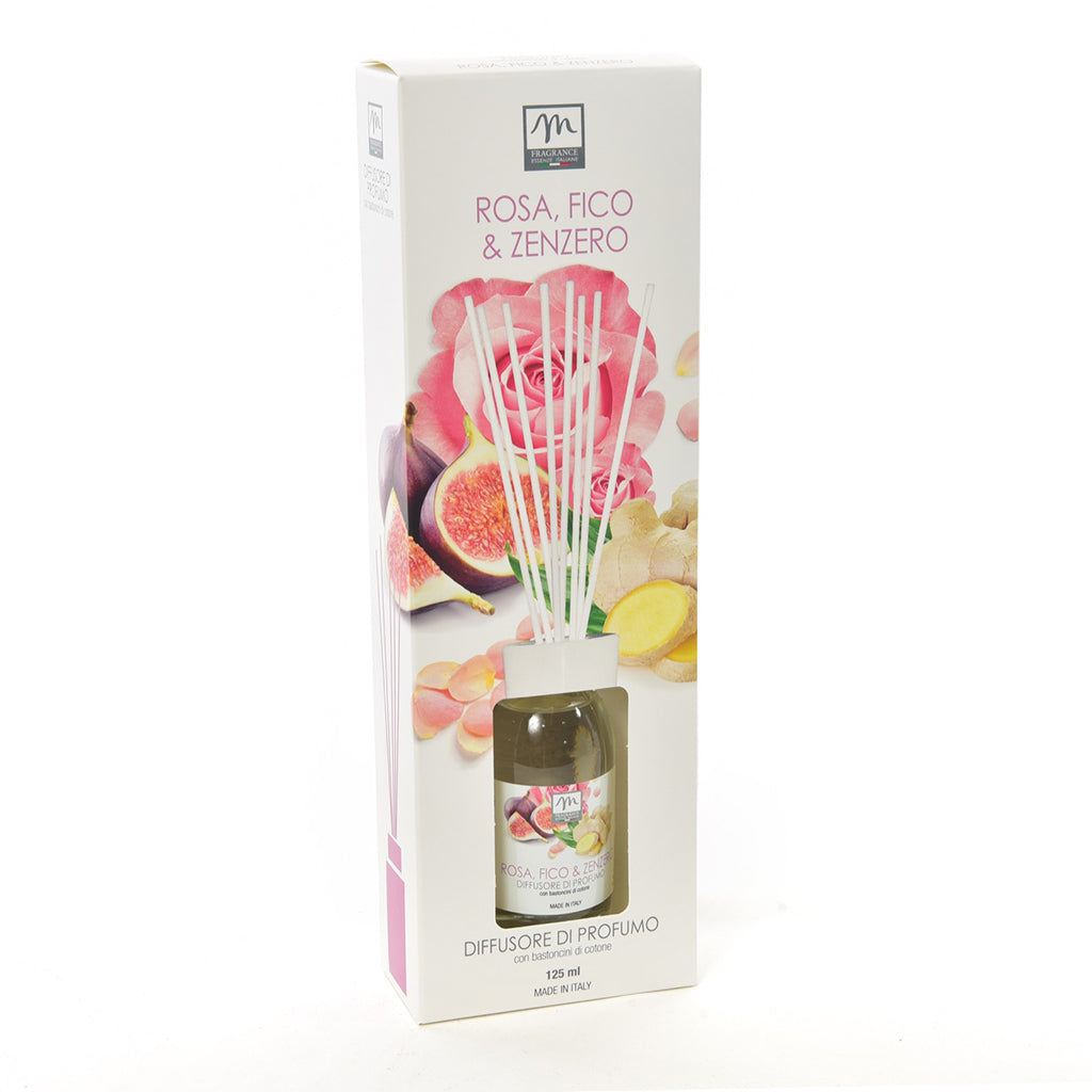 Diffusore di essenza con bacchette in cotone boccette da 125 mL per profumazione ambiente