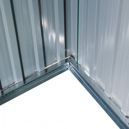 Ripostiglio in metallo verde e Beige deposito da giardino e veranda capanno per attrezzi