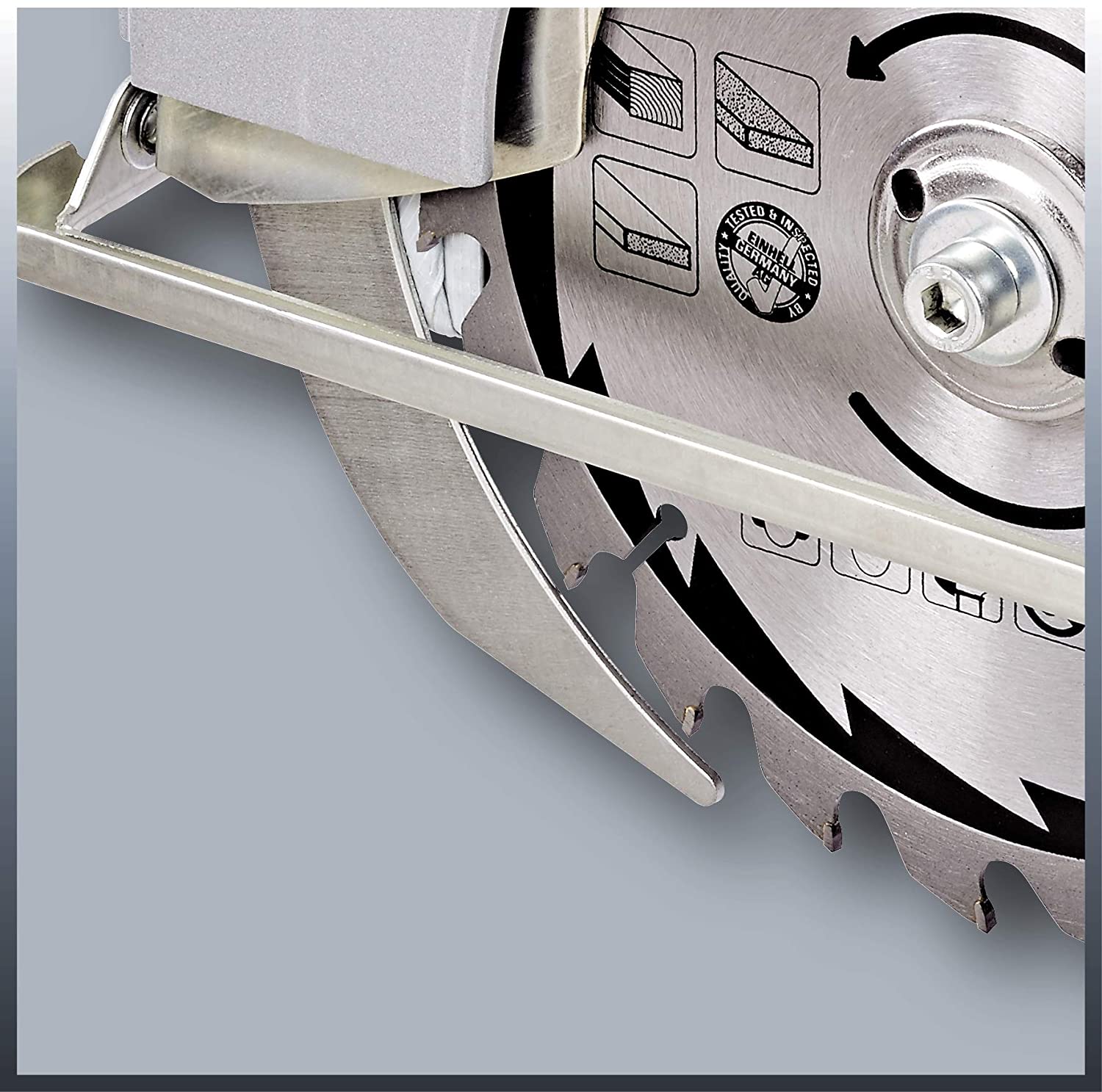 Sega circolare manuale TH-CS 1400/1 per tagli dritti nel legno con lama HM avvio progressivo