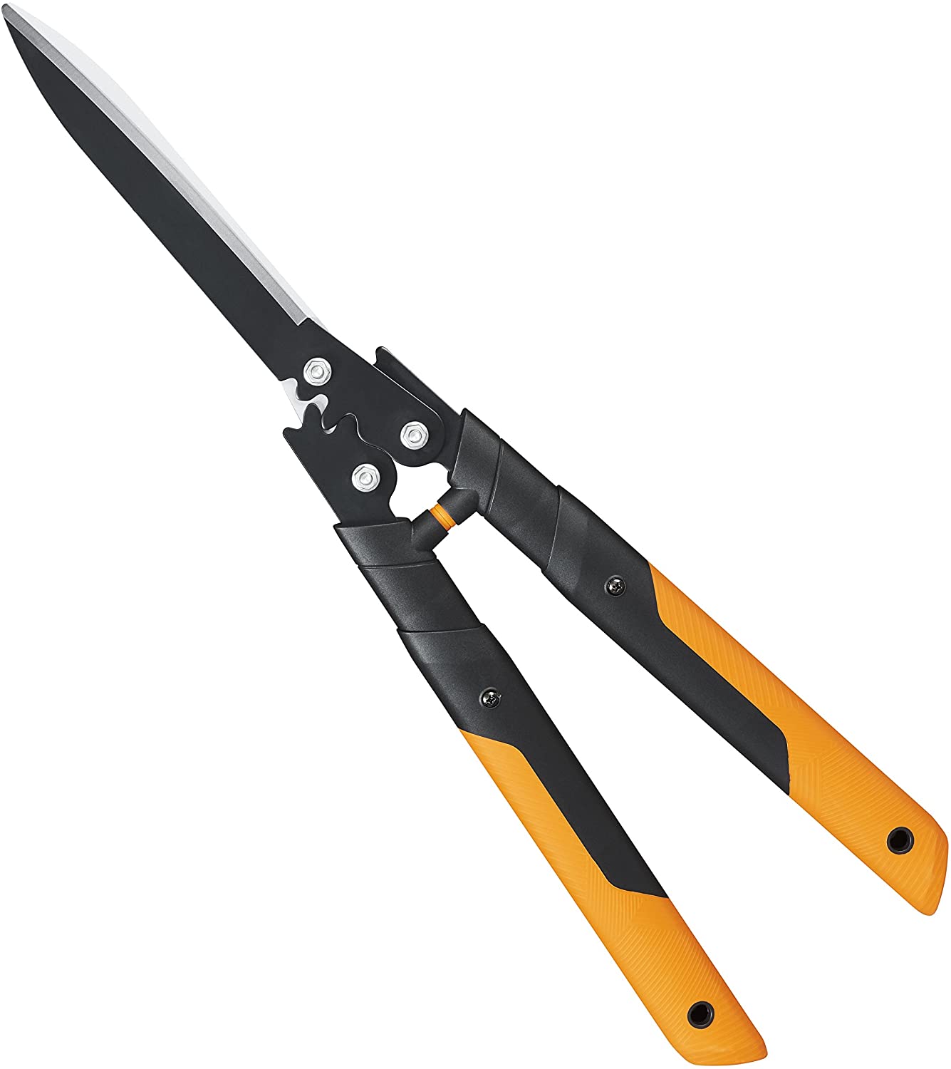 Forbicione professionale a cremagliera per siepe con lama retta da 63 cm