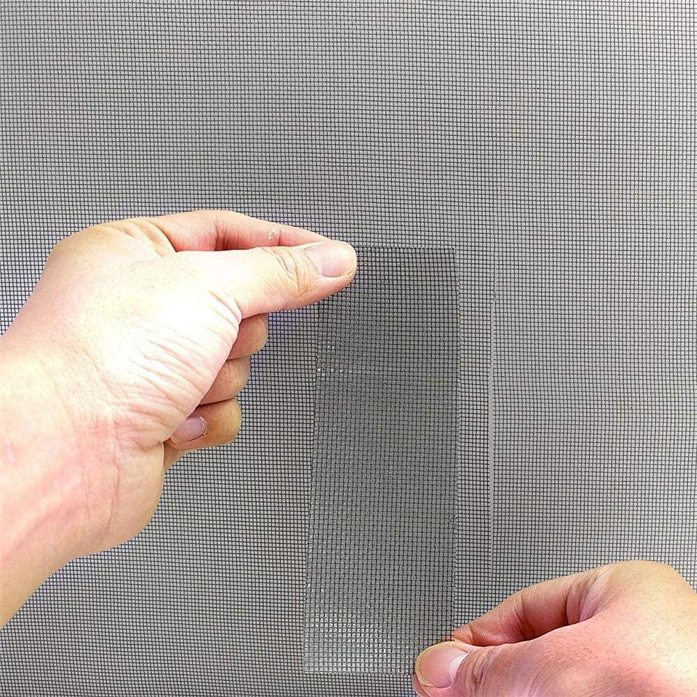 Nastro autoadesivo ripara zanzariere in fibra di vetro, riparazione Fai da Te 2 mt