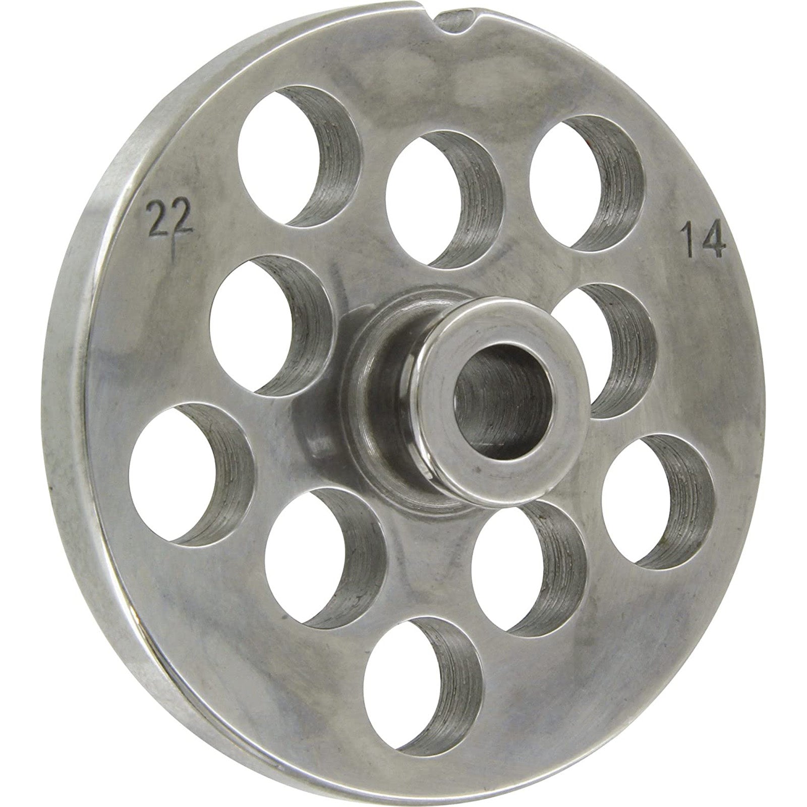 Piastra "Professionale" per Tritacarne numero 22 "Reber" in acciaio temperato