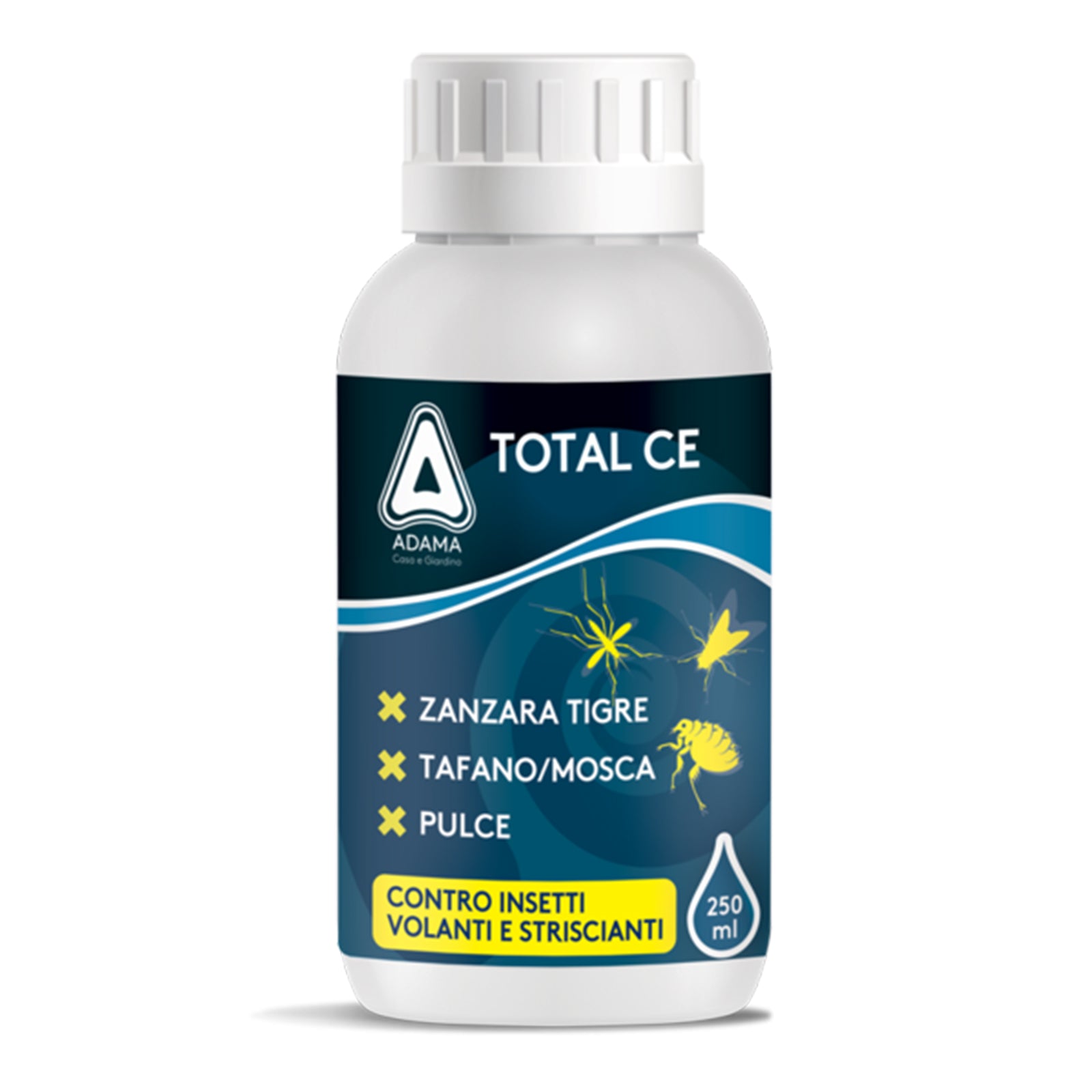 Insetticida concentrato "Total CE" mosche e zanzare tigri per prati e siepi 250 ml