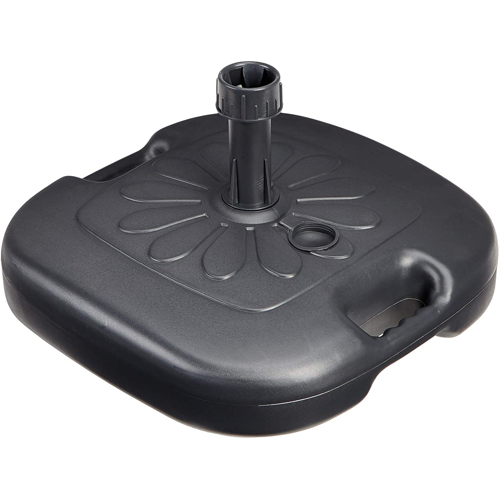 Base in plastica per ombrellone da giardino e mare, riempibile con acqua e sabbia