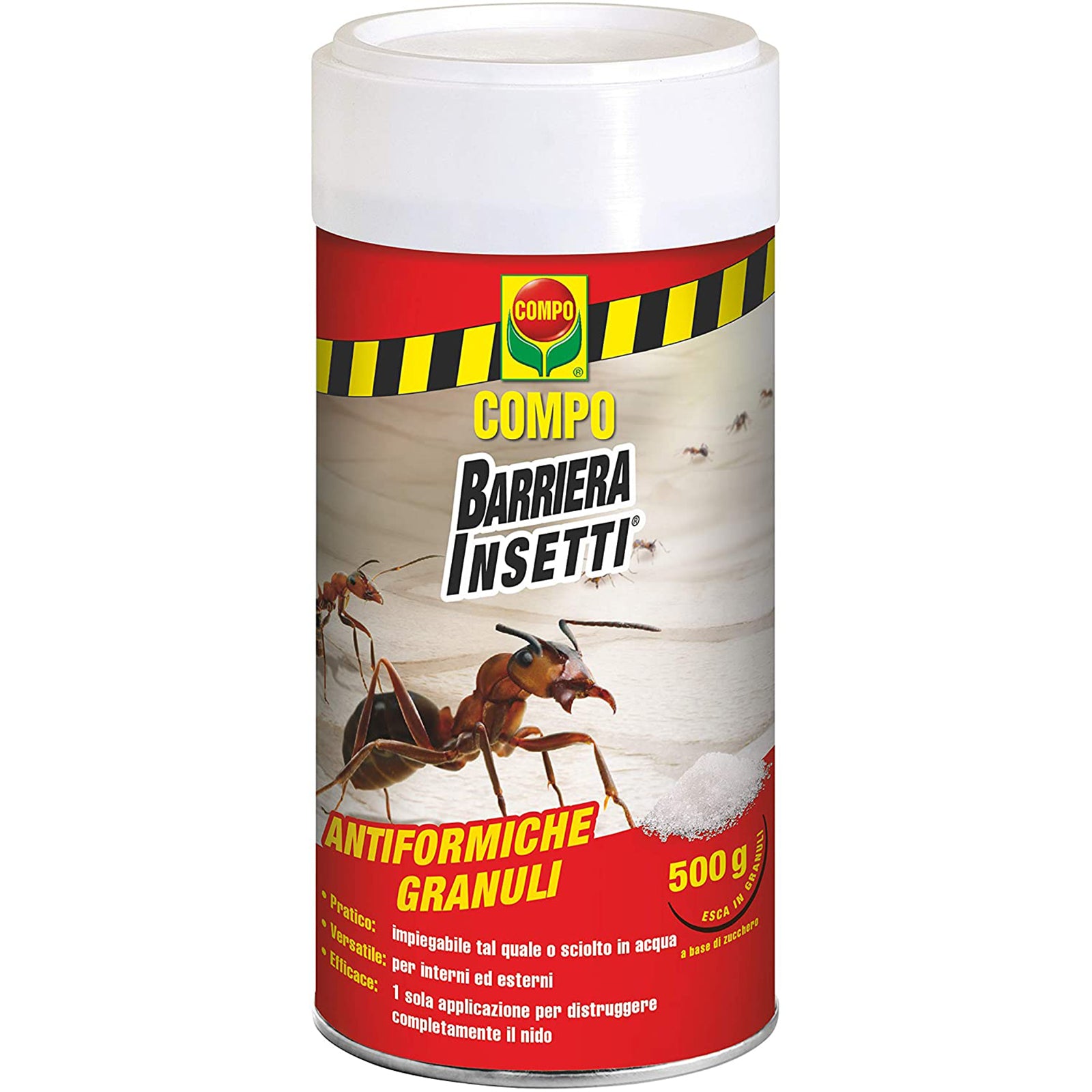 Insetticida granulare anti formiche da 500 gr pronto all'uso per interno ed esterno
