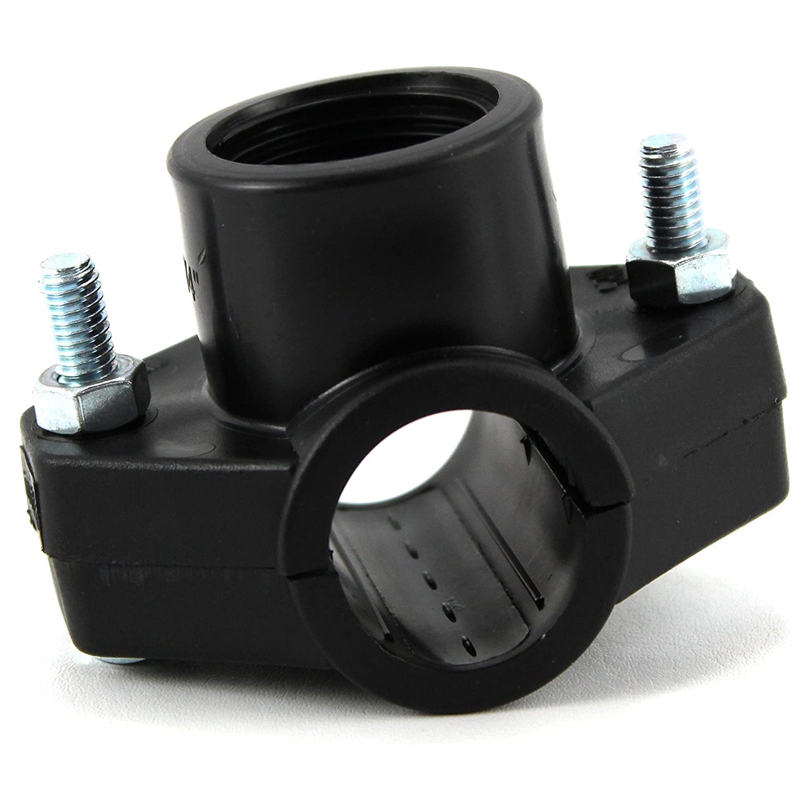 Raccordo presa a staffa in polipropilene per irrigazione e giardinaggio PN 16 Bar