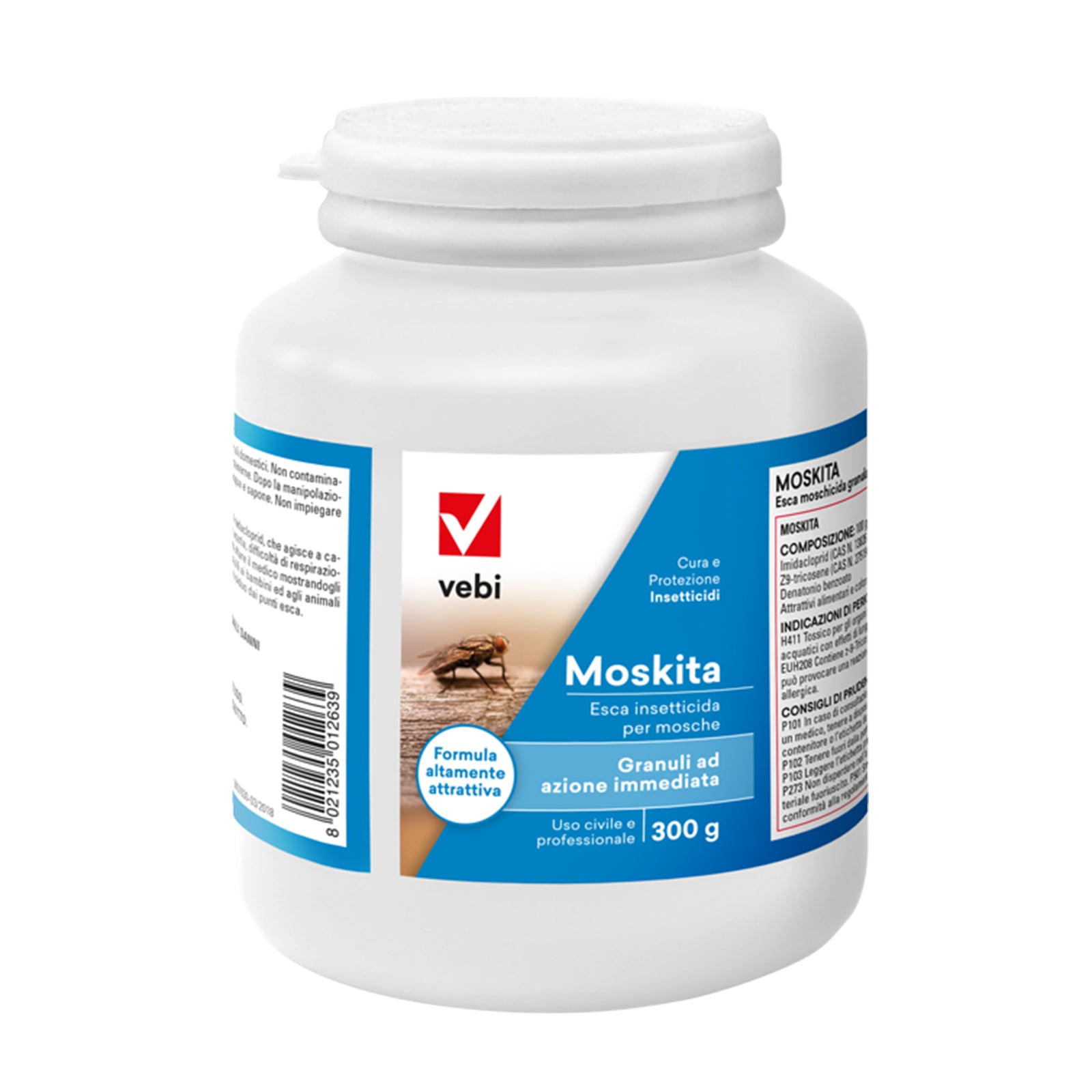 Insetticida "Moskita" Moschicida in granuli gialli attrattivi per mosche 300 gr