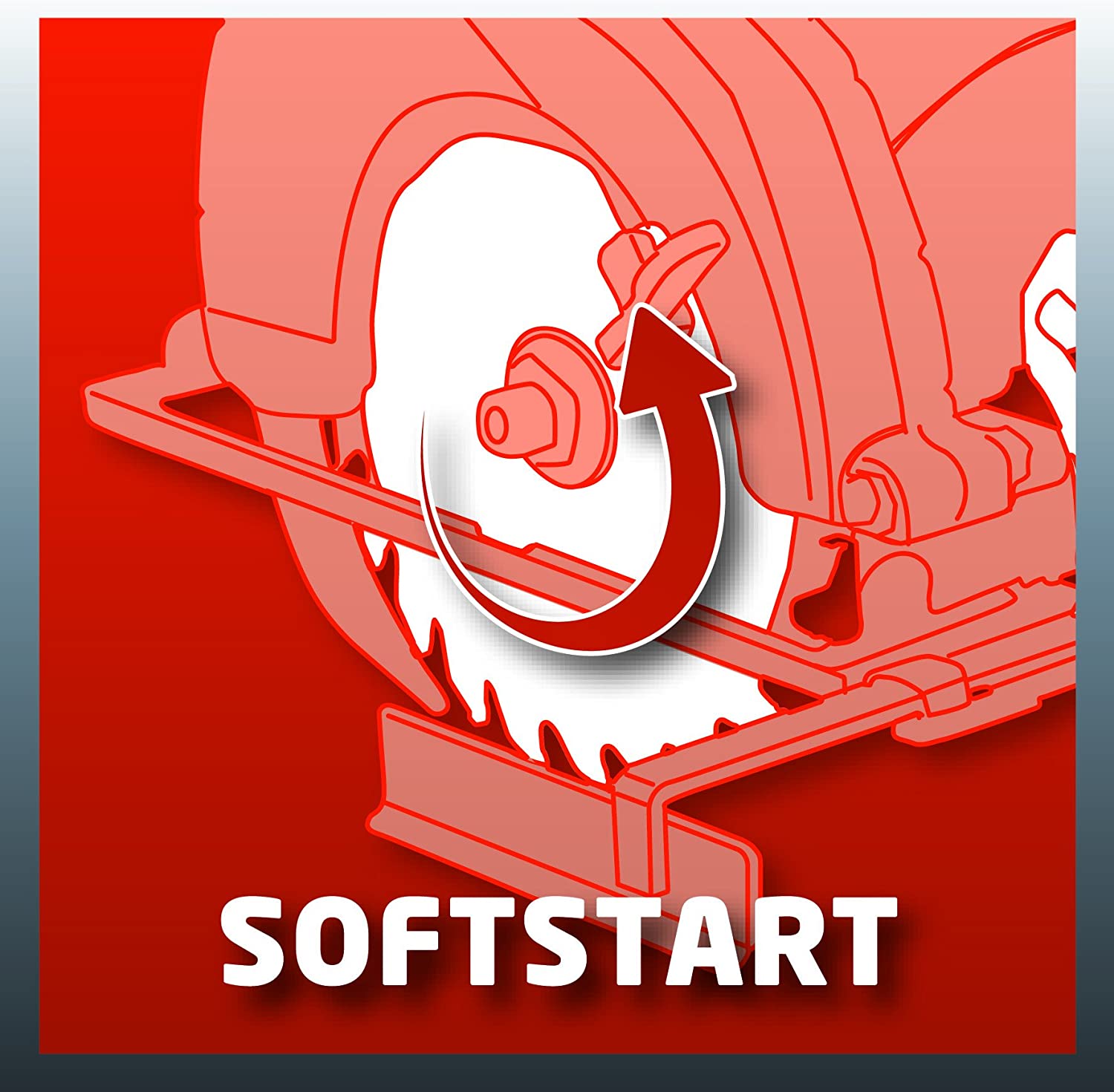 Sega circolare manuale TH-CS 1400/1 per tagli dritti nel legno con lama HM avvio progressivo