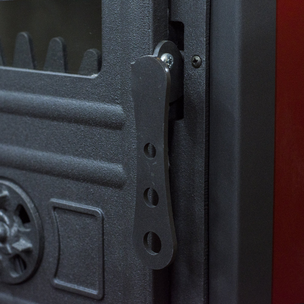 Stufa a legna "Koral" 8 kW in acciaio verniciato caminetto h 94 cm